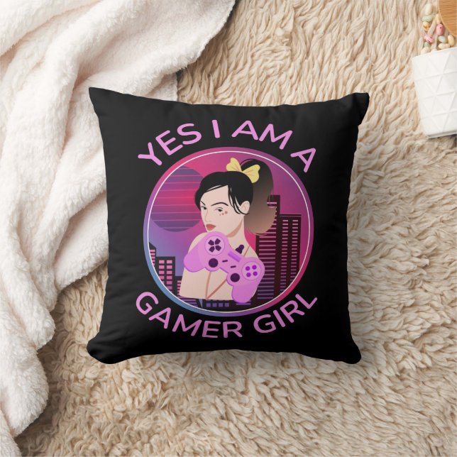 YES I AM A GAMER GIRL CUSHION (Blanket)