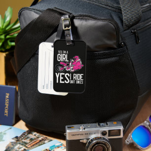 Yes I am A Girl Yes i Ride a Dirt Bike Luggage Tag