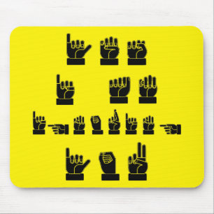 Yes I Am Ignoring You ASL #USAPatriotGraphics © Mouse Pad