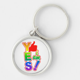 YES I AM key chain