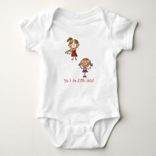 yes, i am little artist baby bodysuit