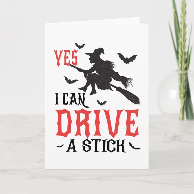 Yes I can drive a stick Card (Front)