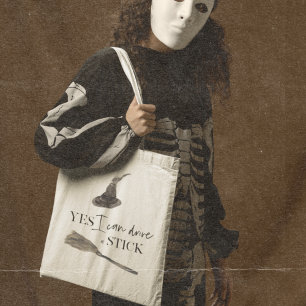 Yes I Can Drive A Stick Fun Happy Halloween Tote Bag
