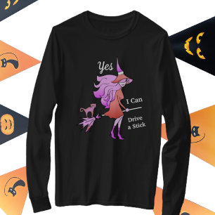 Yes I Can Drive a Stick Halloween T-shirt