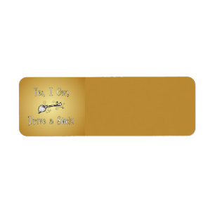 Yes, I Can Drive a Stick! Return Address Label