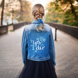 "Yes, I Do" Future Mrs Personalised Bride Denim Jacket