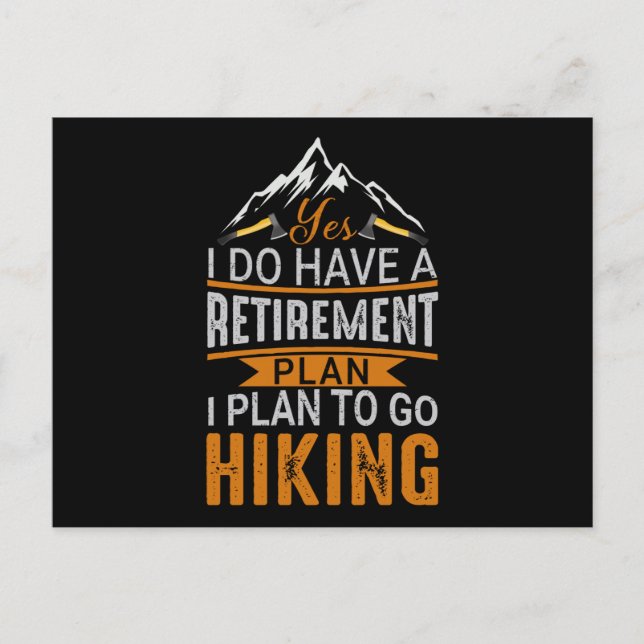 Yes i do have a Retirement plan Postcard (Front)