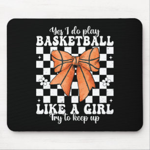 Yes I Do Play Sketll Like A Girl Sketll Girl 1 Mouse Pad