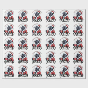 Yes I Have Been Naughty F-Caw-F Funny Christmas   Wrapping Paper