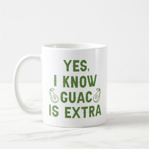 Yes I Know Guac Is Extra Coffee Mug