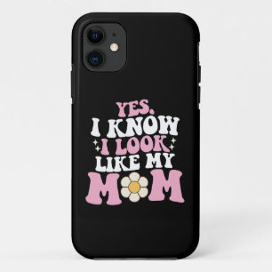 Yes I Know I Look Like My Mum Groovy Mother's Day iPhone 11 Case