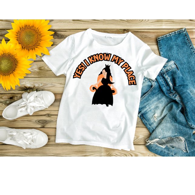 Yes! I know my place motivational V-Neck T-Shirt (Creator Uploaded)