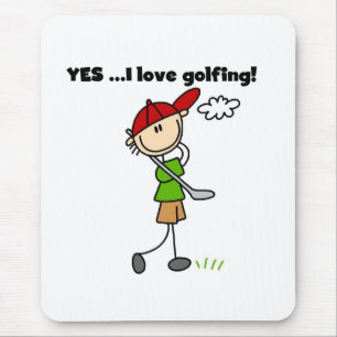 YES I Love Golfing Mouse Pad