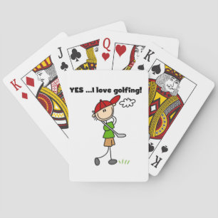 Yes I Love Golfing Playing Cards