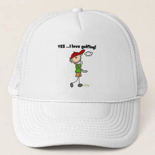 Yes I Love Golfing Trucker Hat