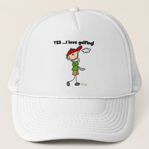 YES I Love Golfing Tshirts and Gifts Trucker Hat