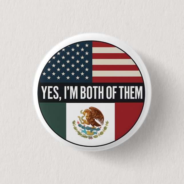 Yes, I’m Both of Them– Proud Dual Identity Citizen 3 Cm Round Badge (Front)