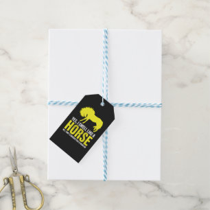 Yes I Smell Like A Horse in Yellow Gift Tags