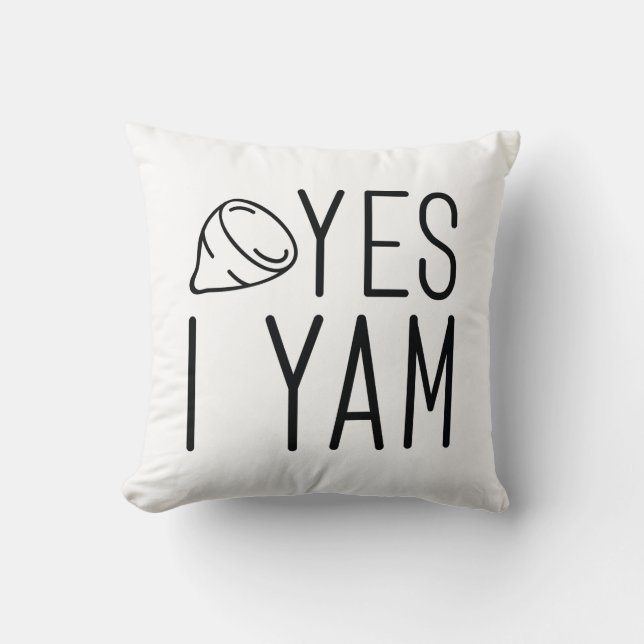 Yes I Yam Cushion (Front)