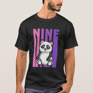 Yes I'M 9 Panda Themed 9Th Py T-Shirt