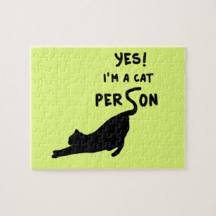 Yes! Im a cat person Jigsaw Puzzle