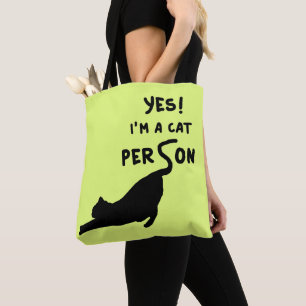 Yes! I'm a Cat Person Tote Bag