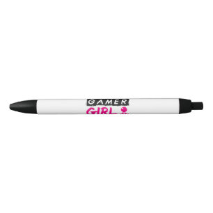 Yes I'm a Gamer Girl Gaming Girl Black Ink Pen