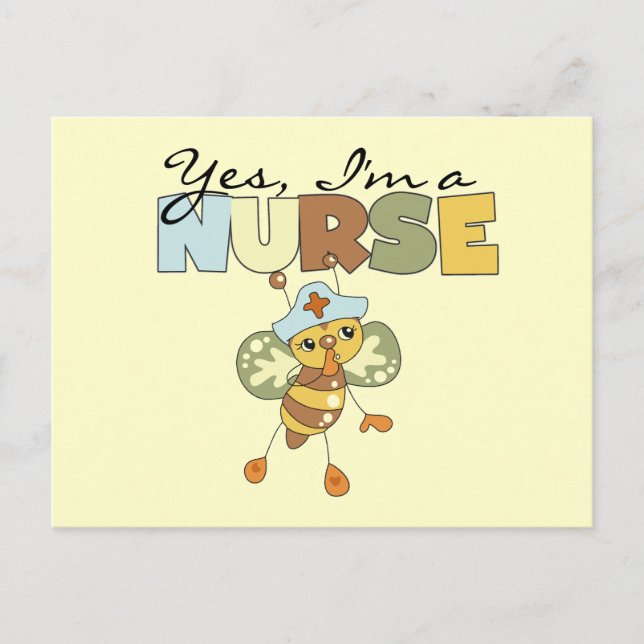 YES I'm a Nurse T-shirts and Gifts Postcard (Front)