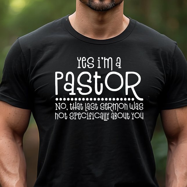 Yes I'm A Pastor Funny Religious Sermon Tri-Blend Shirt (Creator Uploaded)