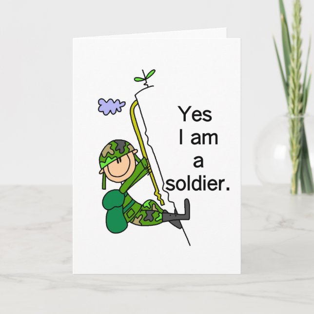 Yes I'm a Soldier Card (Front)