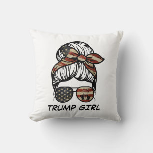 Yes I'm A Trump Girl Get Over It - Trump 2024 Elec Cushion