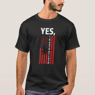 Yes I'm Both Of Them Albania Albanian T-Shirt