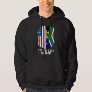 Yes, I'm Both Of Them Half American Half South Afr Hoodie