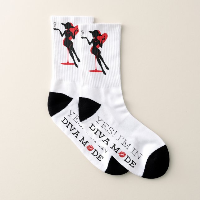 YES! I'M IN DIVA M💋DE SOCKS (Pair)