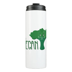 Yes I'm not vegan Cute with broccoli Thermal Tumbler