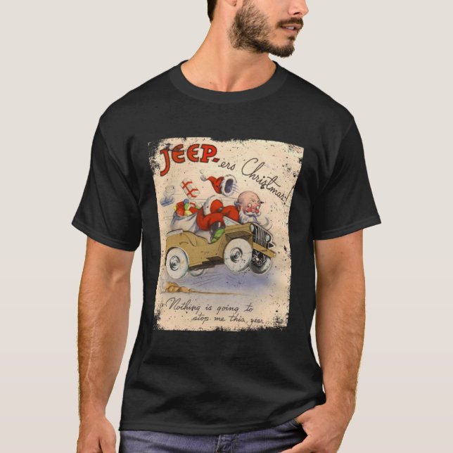Yes it will be a Willys Christmas WW2 Retro Poster T-Shirt (Front)