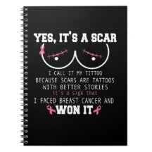 Yes It's A Scar I Faced Breast Cancer Awareness Pi