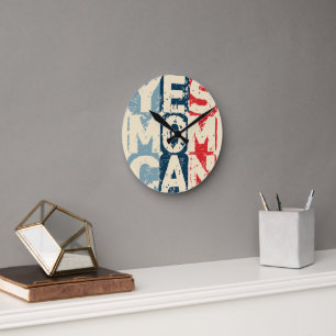 Yes Mom Can Round Clock