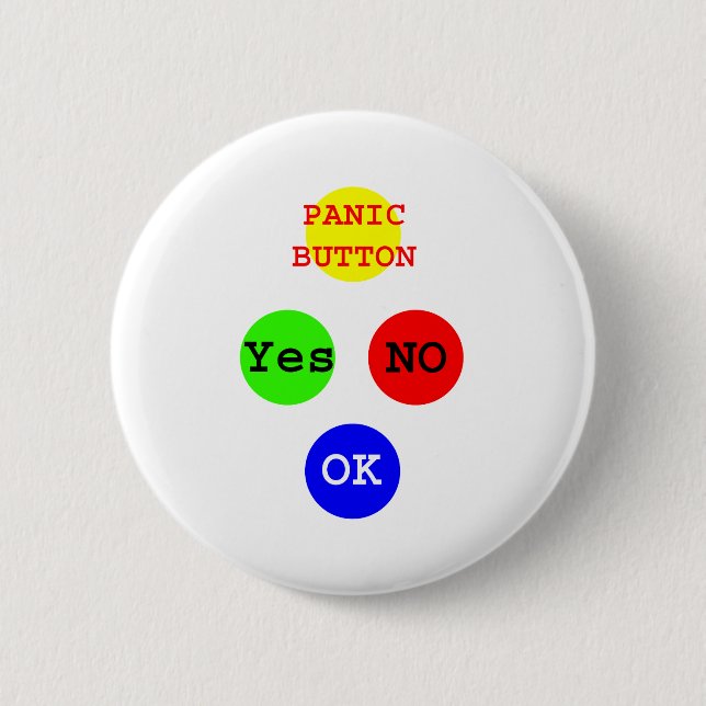 Yes No Buttons The MUSEUM Zazzle Gifts (Front)