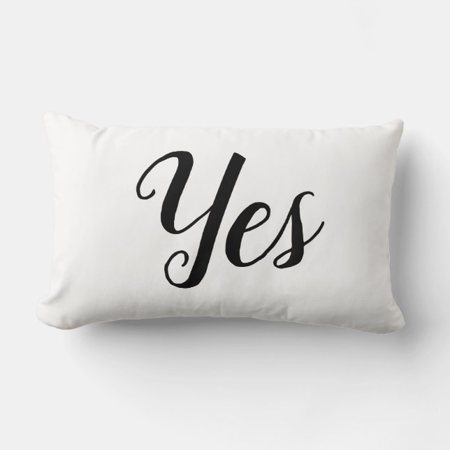 Yes No Pillow (Front)