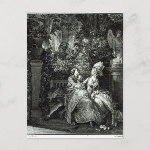 Yes or No? 1781, engraved by N. Thomas Postcard