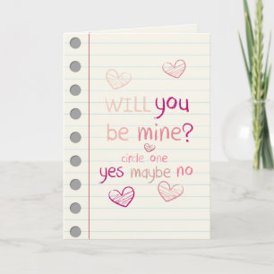 YES OR NO Valentine Card