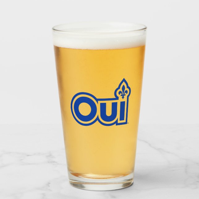 YES Quebec Referendum Glass (Front Filled)