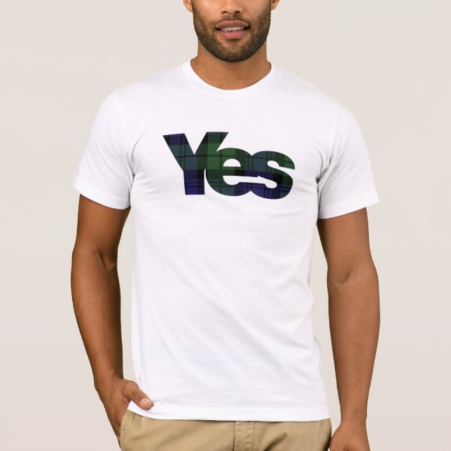 Yes Scotland Scottish Independence 2014 T-Shirt (Front)
