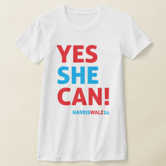 Yes SHE Can Harris Walz  T-Shirt