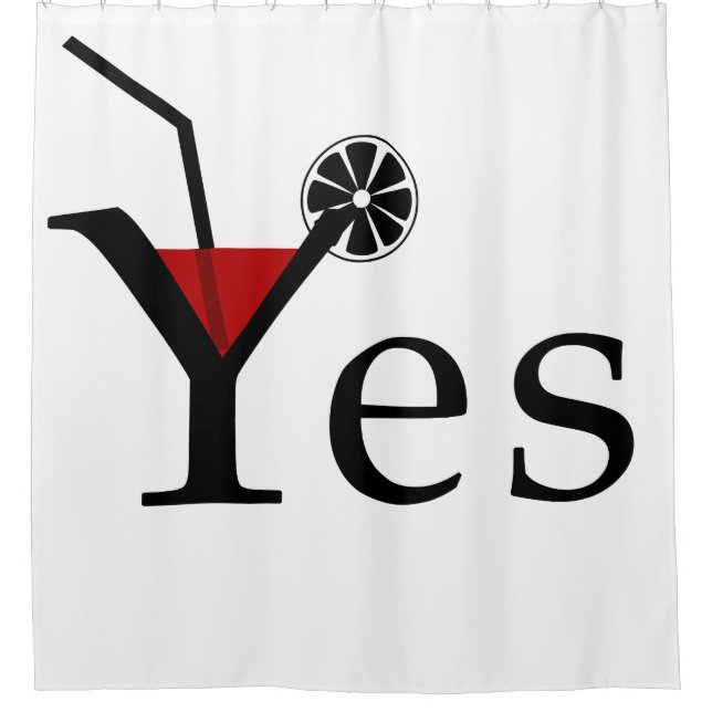 Yes Shower Curtain (Front)