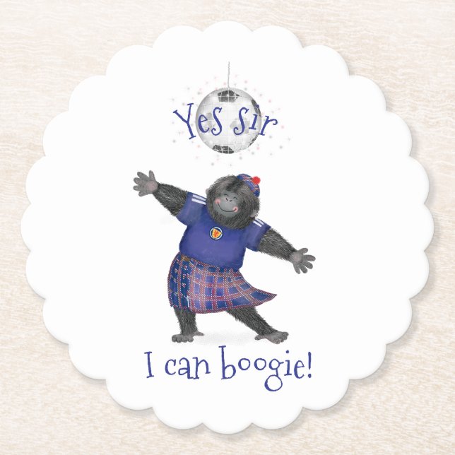 Yes sir, I can boogie gorilla football coaster (Front)