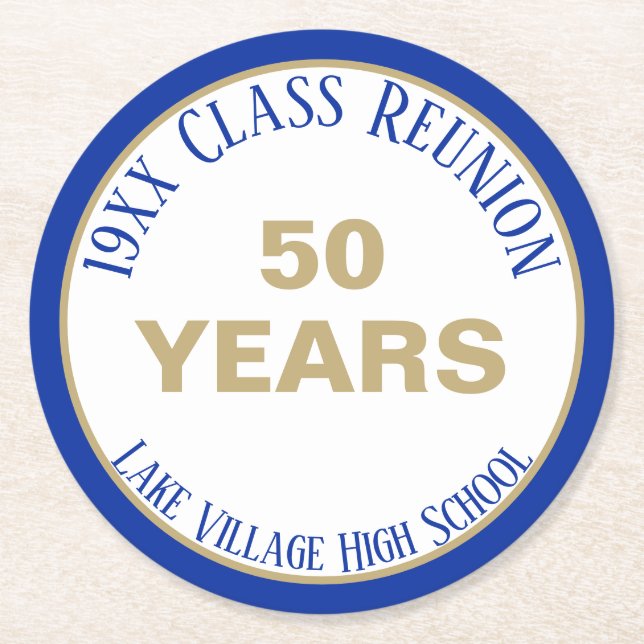 YES! Special 50th class reunion coaster (Front)