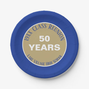 YES! Special 50th class reunion party plate