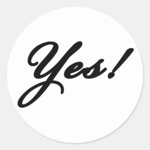 Yes! Sticker - Say Yes!